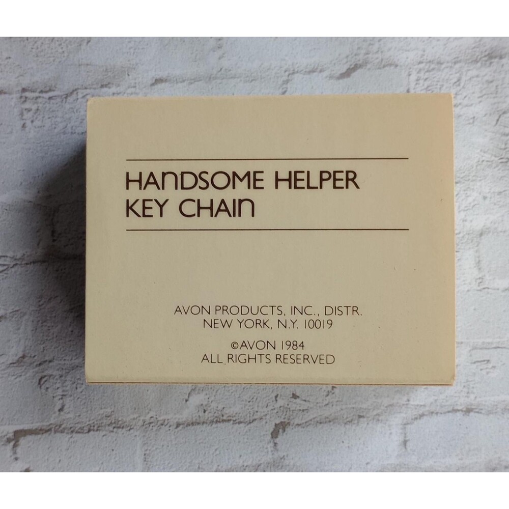 NIB Avon Handsome Helper Key Chain | Never Used Collectible Avon Lady